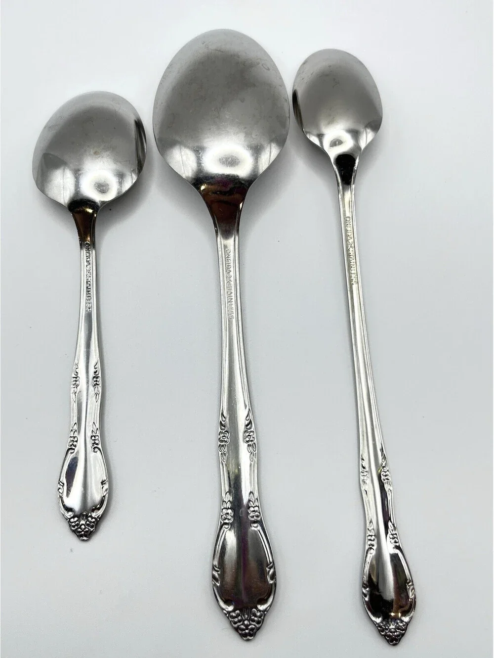 Oneida Mansion Park Stainless Flatware 3 pcs Misc Spoons 3040.5